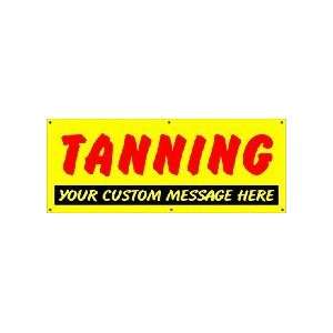  Tanning Banner with Your Custom Message Beauty