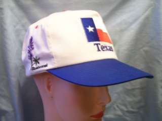 TEXAS SOUVENIR CAP HAT WHITE RED BLUE NEW WITHOUT TAGS  