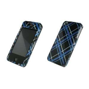  Blue Plaid Design Hard Cover Crystal Case for Apple iPhone 