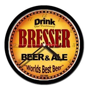  BRESSER beer and ale cerveza wall clock 