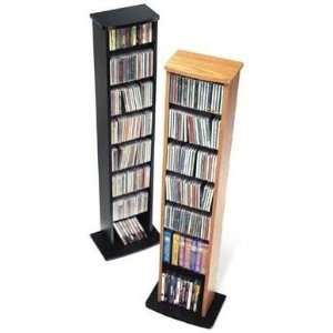  Prepac CD DVD VHS Tower (Oak or Black) MA 0160