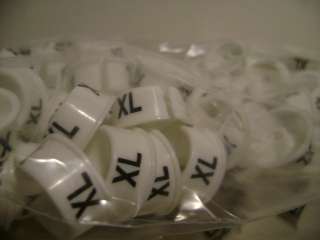 HANGER SIZE MARKERS (EXTRA LARGE SIZE) (XL) 500/CASE  