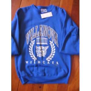  Villanova Wildcat Sweatshirt Vintage Adult Medium Crew 