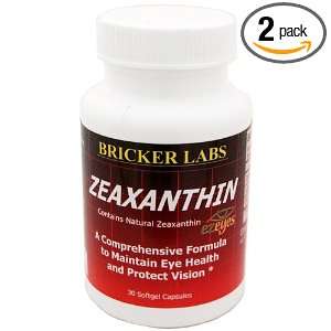  Bricker Labs Zeaxanthin with Lutein   30 Softgels, Pack of 