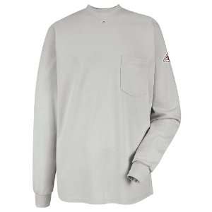 Long Sleeve Tagless TShirt EXCEL FR Grey  Industrial 