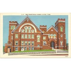   Postcard First Presbyterian Church Bristol Tennessee 