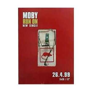  Music   Dance Posters Moby   Run On Poster   69x49cm 