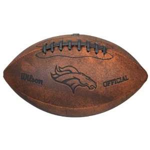 Denver Broncos Mini Leather Football 