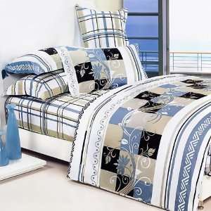 Blancho Bedding   [Floral Totem] Luxury 5PC Comforter Set Combo 300GSM 