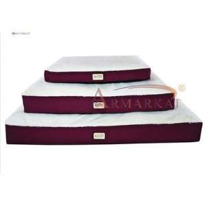  Canvas Pet Mat in Burgundy and Ivory Size X Large (36 x 