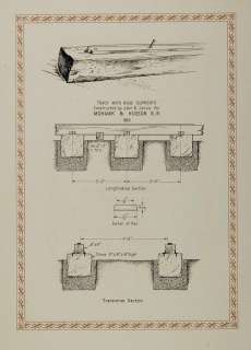 1926 John B. Jervis Railroad Track NYC Diagram Print   ORIGINAL  