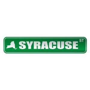   SYRACUSE ST  STREET SIGN USA CITY NEW YORK