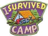 Boy Girl I SURVIVED CAMP Fun Patches Crests GUIDE/SCOUT  