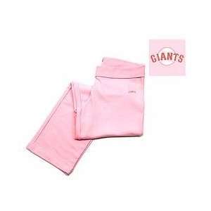 San Francisco Giants Girls Vision Pant by Antigua   Pink Small  
