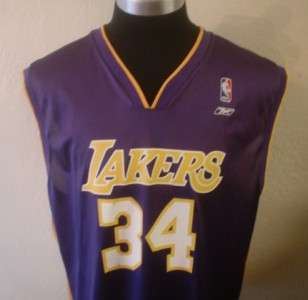   PURPLE SHAQ SHAQUILLE ONEAL LOS ANGELES LAKERS JERSEY 2XL/XXL  