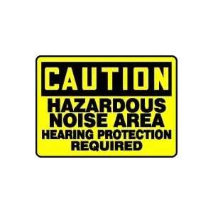 CAUTION HAZARDOUS NOISE AREA HEARING PROTECTION REQUIRED 10 x 14 