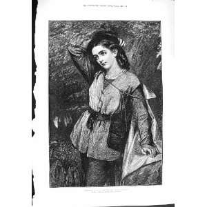  1877 Portrait Rosalind As You Like It Theatre Herrick 