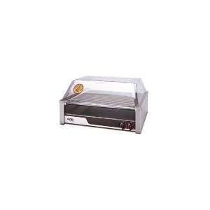   Hot Dog Roller Grill, 34 3/4 x 18 3/8 in, Chrome Rollers, 120 V