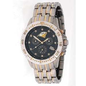   Panthers Silver/Gold Mens Legend Swiss Wrist Watch