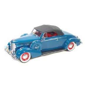  1938 Buick Century Convertible Coupe 1/18 Blue Toys 