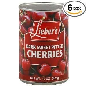Liebers Sweet Cherries, 15 ounces (Pack Grocery & Gourmet Food