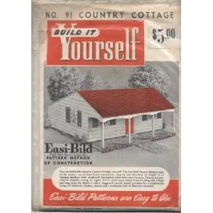 Vintage 1951 Build It Yourself Full Size Country Cottage Building 