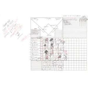 Suzyn Waldman Handwritten/Signed Scorecard Yankees at Orioles 8 24 