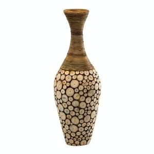  Large Wood Slice Vase