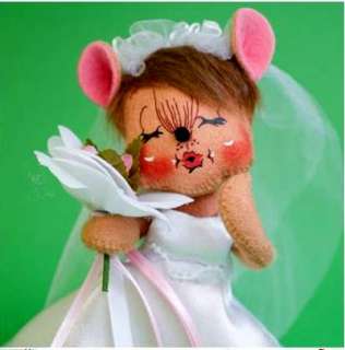   *BRIDE MOUSE* 6 TO GO WITH GROOM MOUSE WEDDING COLL., NEW  