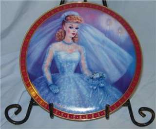   Porcelain Plate 8 Danbury Mint   High Fashion   BRIDE TO BE  