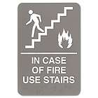 USS 5400 (2) Headline Sign ADA Sign In Case of Fire Use Stairs