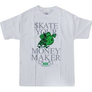  DGK T Shirt Shake Your Money Maker [Large] White Sports 