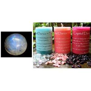    Moonstone Crystal Dance Candle by Montserrat