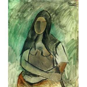  Oil Painting Seated Woman Pablo Picasso Hand Painted Art 