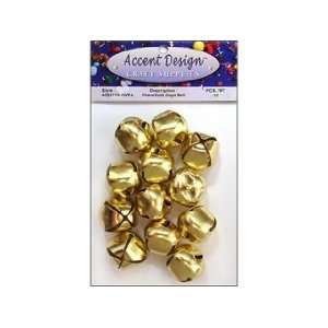  Accent Design Jingle Bell Value Pack 25mm 12pc Gold (6 