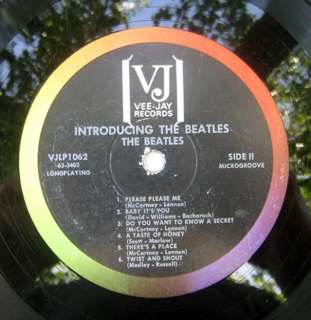 INTRODUCING THE BEATLES VEE JAY LP 1062 (1964) LP VJ 1062(1).MC3/VJ 
