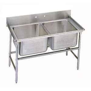   Tabco 9 62 36 48 Two Compartment Sink   Super Saver