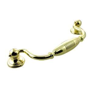  Mng   Striped Clapper Pull (Mng15914) Polished Brass