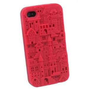   Three dimensional Relief Palace Silicone Cover Case For iPhone 4 4G 4S
