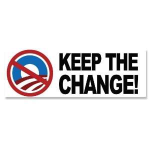  Keep the Change Anti Obama Bumper Sticker 