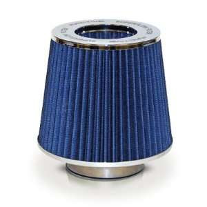   Performance Replacement Air Intake Filter Superflow Chrome and Blue