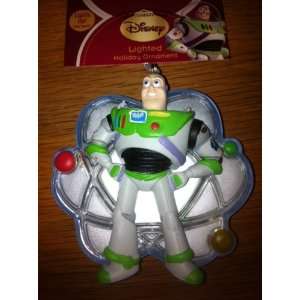  Buzz Lightyear Toy Story Holiday Light up Ornament Disney 