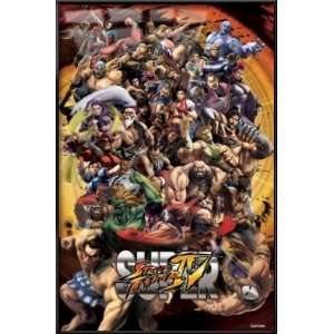  Super Street Fighter IV   Framed Gaming Poster (Character 