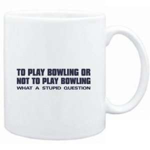    Mug White  HAMLET play Bowling  Sports