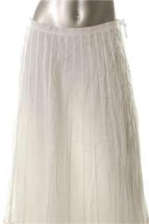Eileen Fisher NEW White BHFO Broomstick Skirt Sale M  