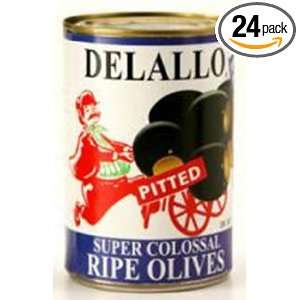 Delallo Olives   Super Colossal 5.75 Oz, 5.7500 Ounce (Pack of 24 