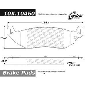  Centric Parts, 102.10460, CTek Brake Pads Automotive