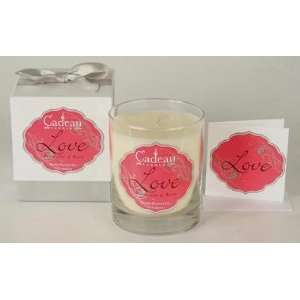  Cadeau Soy Love Plumeria & Rose Jar Candle 10.5 oz