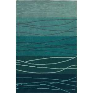   Cadential Rug, 5 Foot by 7 Foot 6 Inch, Blue
