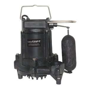   Sump Pump with Snap Action Float Switch and 1/2 Inch Solids, Cast Iron